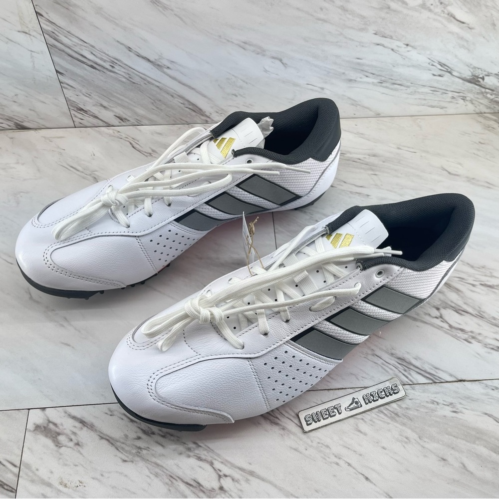 Adidas Heritage Tour Cycling Shoes White Silver Leather - Picture 5 of 11